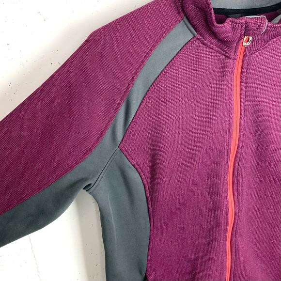 Spyder Womens Endure Full Zip Fleece Jacket Raisin Purple Gray Size Large - Picture 6 of 12